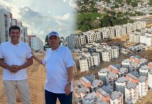 Eduardo Braga visita obras do Minha Casa, Minha Vida e acompanha avanço de empreendimentos no Tarumã
