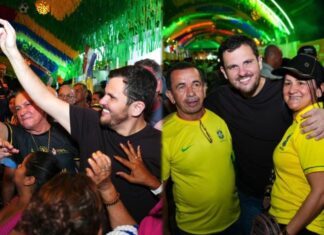 ‘Rua da Copa’ é inaugurada na Compensa com decoração feita por garis artistas em Manaus