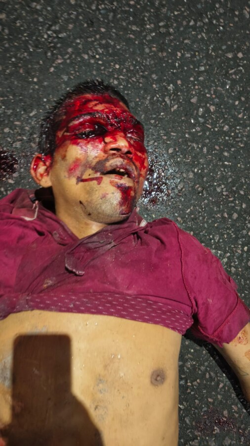 Local onde homem foi encontrado morto com marcas de tiros na Colônia Terra Nova em Manaus.