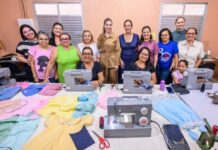 Primeira-dama Thaisa Cidade visita Centro Social São Benedito, contemplado com recursos do FPS para qualificação profissional