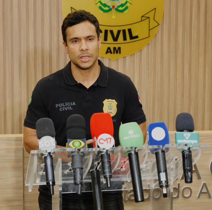 Suspeito de tráfico preso no Distrito Industrial II em Manaus durante ação da Polícia Civil.