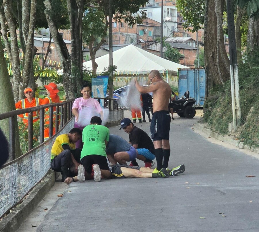 Capitão da FAB morre em Manaus após passar mal durante corrida na Lagoa do Japiim.