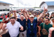 Eduardo Braga entrega obras em Manaquiri e reforça que avanço da BR-319 abrirá novas oportunidades para o município