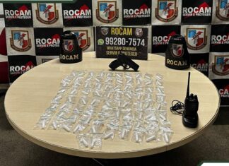ROCAM PRENDE HOMEM COM MANDADO POR TRÁFICO E APREENDE COCAÍNA NA PRAÇA 14 Rocam prende homem com mandado por tráfico durante ação na Praça 14.