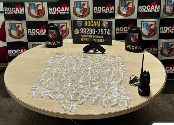 Rocam prende homem com mandado por tráfico durante ação na Praça 14.