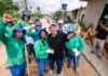 Eduardo Braga faz nova vistoria às obras de pavimentação no Cacau Pirêra e acompanha avanço dos serviços