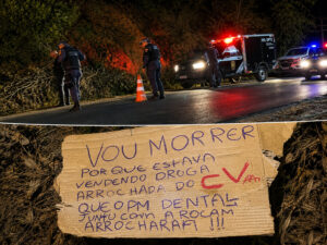 Polícia realiza perícia após homem ser encontrado morto no Distrito Industrial 2, em Manaus.