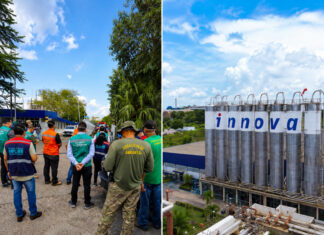 PREFEITURA MULTA INNOVA EM R$ 4,5 MILHÕES APÓS VAZAMENTO DE ESTIRENO EM MANAUS Fiscalização durante multa da Innova após vazamento de estireno em Manaus