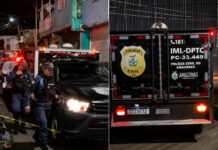 HOMEM É EXECUTADO A TIROS APÓS TENTAR SE REFUGIAR EM COMÉRCIO NA COMPENSA, EM MANAUS Local onde Nadson Barbosa foi morto a tiros após tentar se refugiar em um comércio na Compensa.
