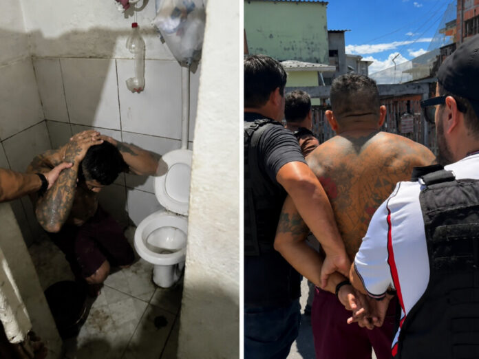 Paulo da Silva Tavares preso pela DEHS por suspeita de feminicídio em Manaus.