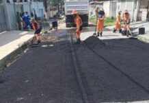 Prefeitura de Manaus intensifica recuperação asfáltica no conjunto Manoa e reforça mobilidade na zona Norte