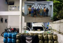 PM APREENDE 68 BOTIJÕES DE GÁS FURTADOS E PRENDE SETE SUSPEITOS NA ZONA LESTE DE MANAUS Furto de botijões de gás termina com sete presos em Manaus