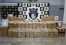 POLÍCIA CIVIL APREENDE 6,8 TONELADAS DE DROGAS E CAUSA PREJUÍZO DE R$ 132 MILHÕES AO CRIME ORGANIZADO Apreensão de drogas no Amazonas durante operações da Polícia Civil