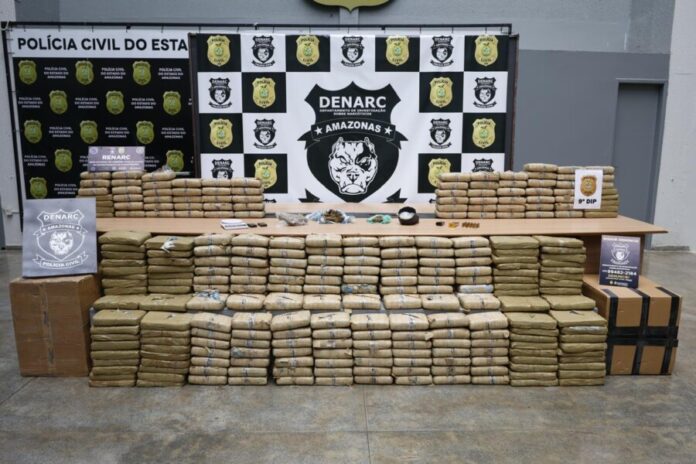 Apreensão de drogas no Amazonas no primeiro semestre de 2026 Apreensão de drogas no Amazonas durante operações da Polícia Civil