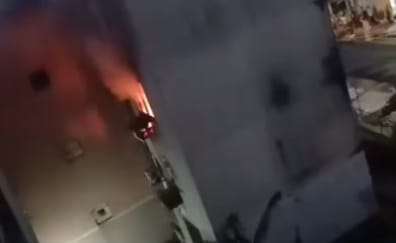 Incêndio no Viver Melhor 2 atinge apartamento no bairro Lago Azul, em Manaus.