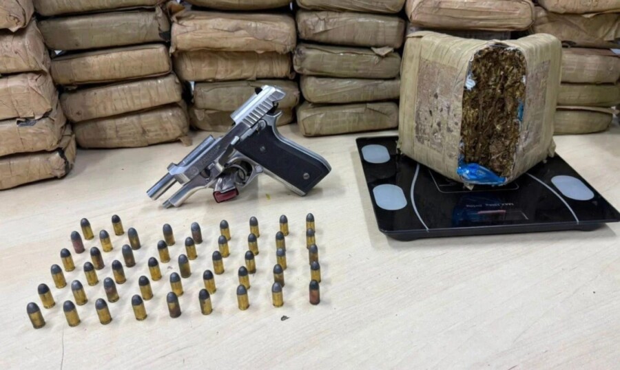 Material apreendido pela Rocam durante operação no bairro da Paz, em Manaus.