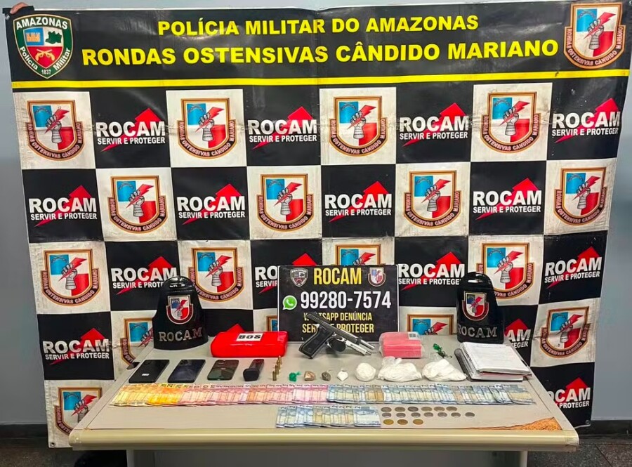 Ataque à casa de PM: Rocam prende dois suspeitos em Manaus.