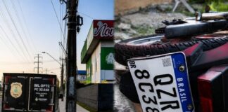 MOTOCICLISTA MORRE APÓS ATROPELAR PEDESTRE E BATER EM POSTE NA GRANDE CIRCULAR, EM MANAUS