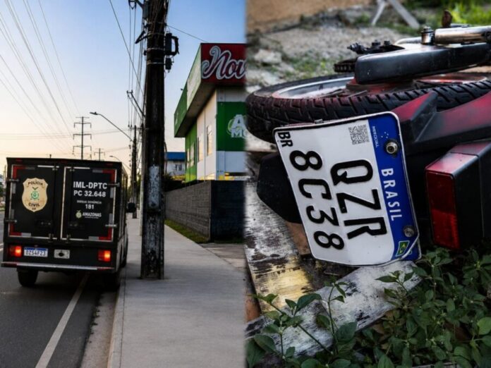 Acidente na Grande Circular com motociclista morto em Manaus