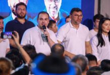 Roberto Cidade defende renovação política em evento de lançamento das pré-candidaturas de Carlinhos e Saimon Bessa