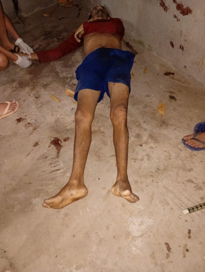 Local onde ocorreu o homicídio em Presidente Figueiredo após discussão entre cunhados.